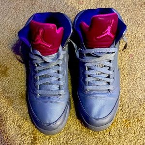 Jordan 5s retro cement grey pink GS